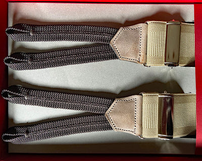 Suspenders Flex Plain Beige Classic