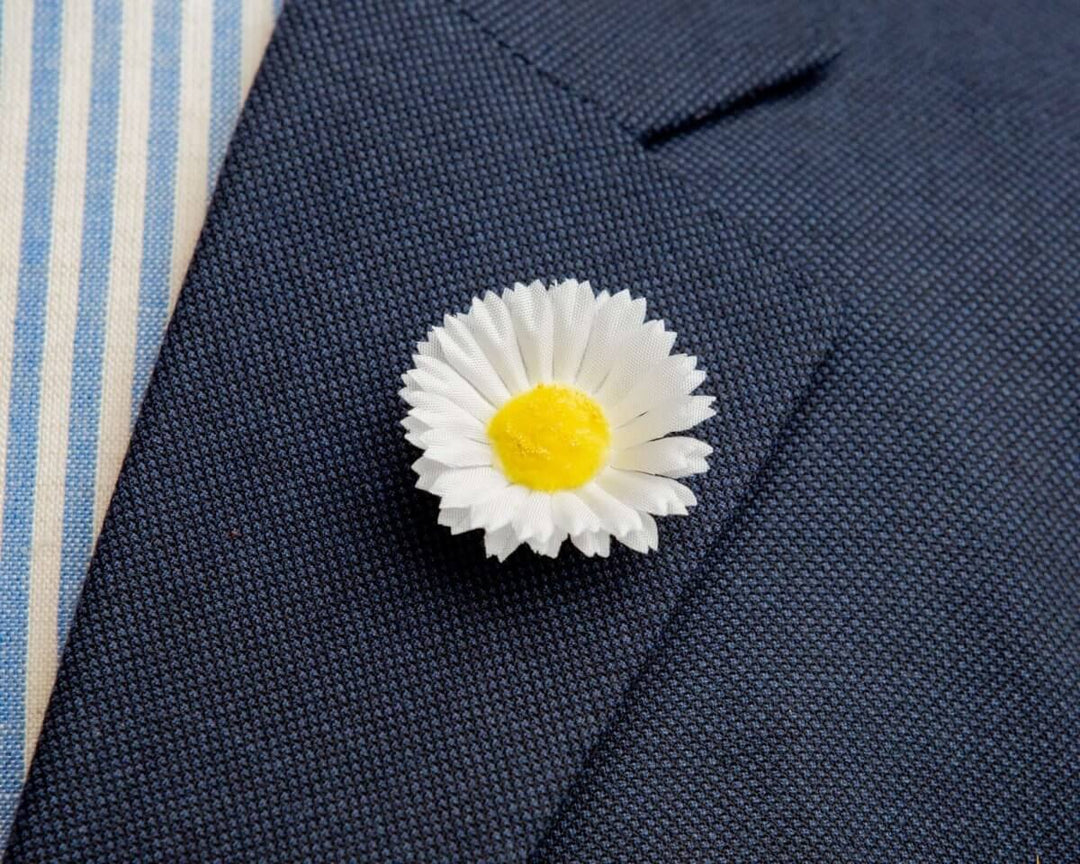 Boutonnière Margerite Klein (Leucanthemum)