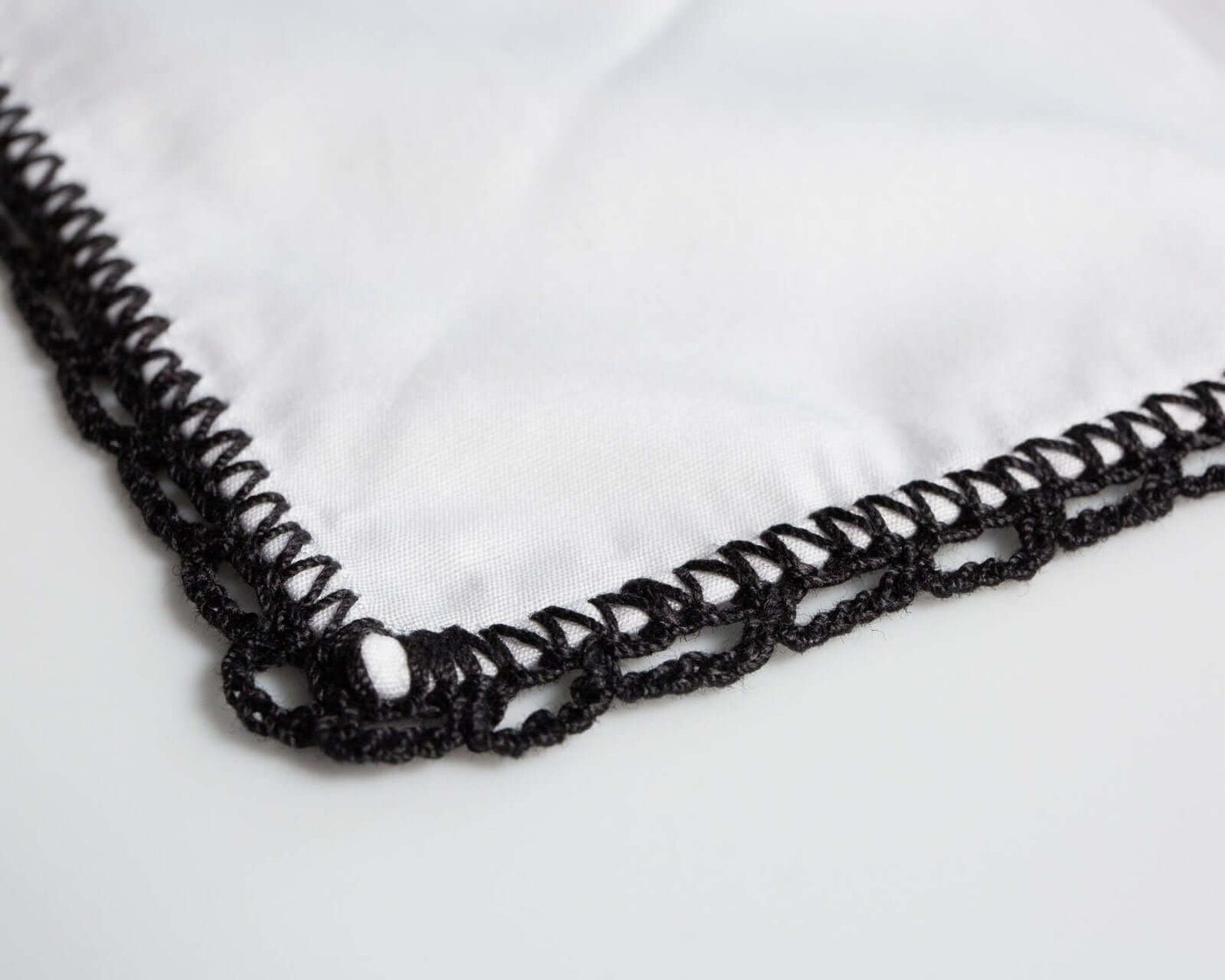 -Einstecktuch Crochet Black - Herr von Welt - Calabrese 1924