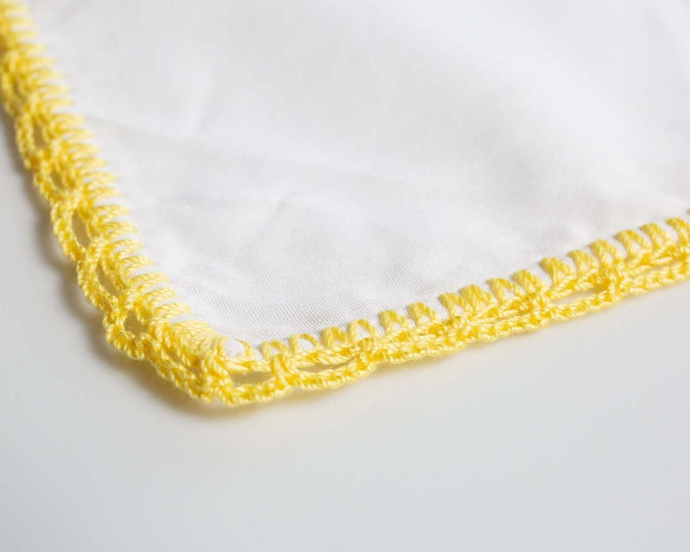 -Einstecktuch Crochet Yellow - Herr von Welt - Calabrese 1924