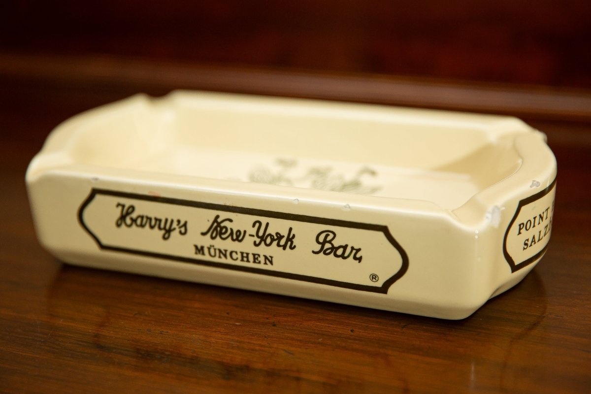 -Vintage Aschenbecher Harry's New York Bar c - Herr von Welt - Herr von Welt