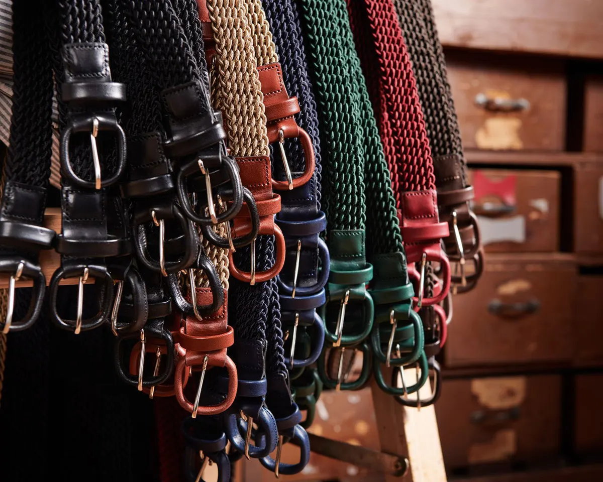Braided belt Bordeaux - view 6