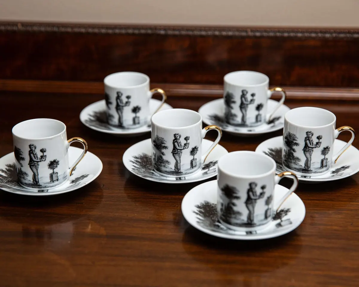 Vintage 6er Set Espresso cups / Moka cups