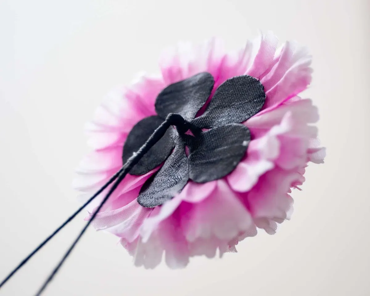 Boutonnière carnation magenta c large (Caryophyllaceae) - view 3