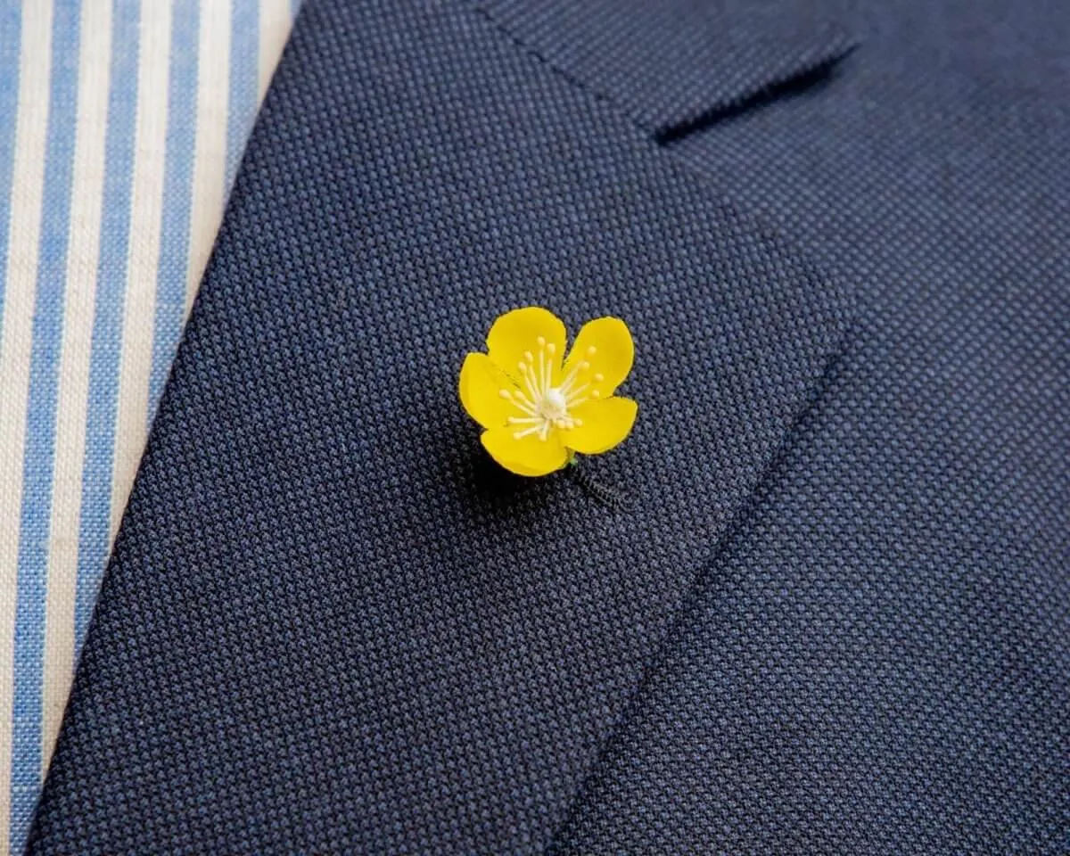 Boutonnière Butterblume Mini (Caltha palustris)