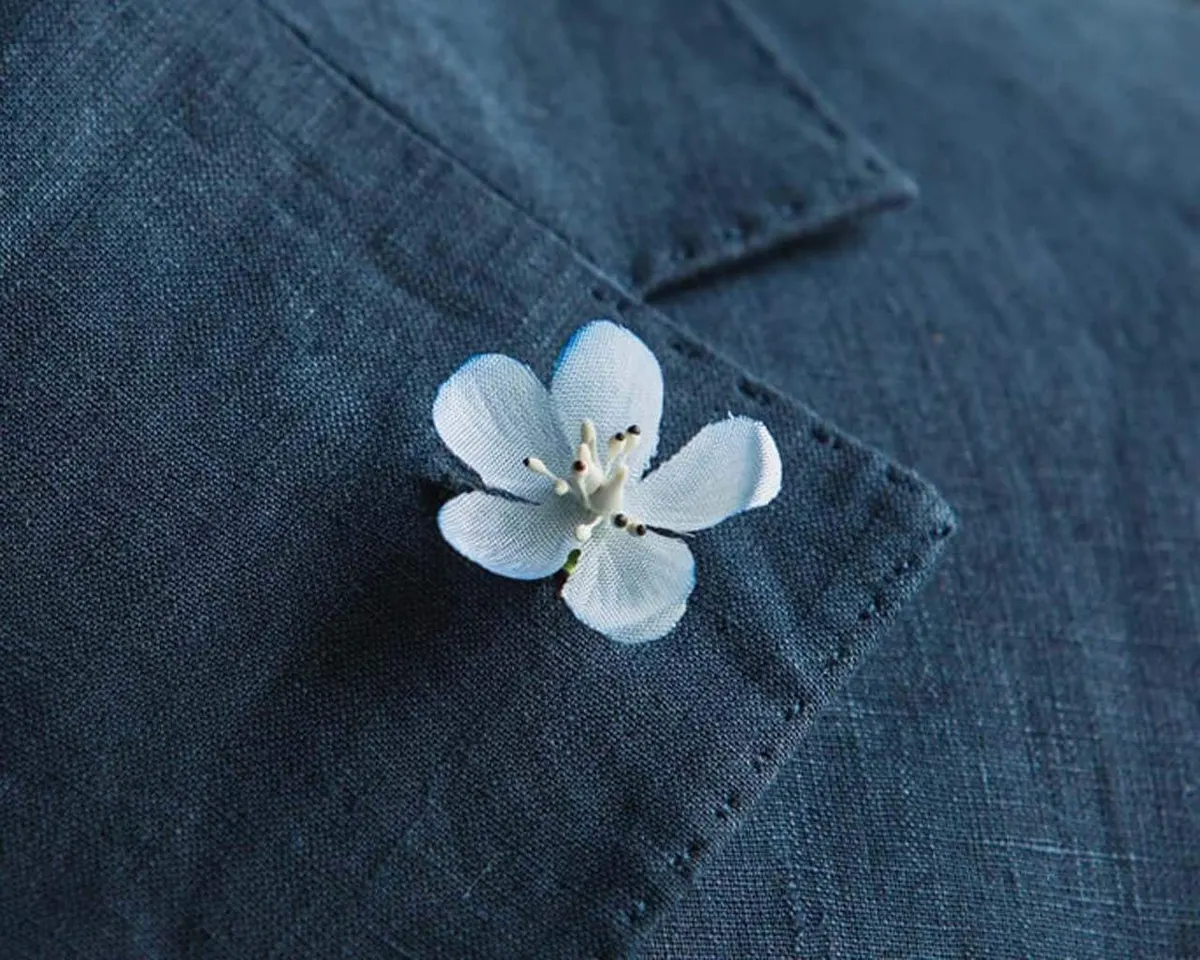 Boutonnière persian speedwell mini (Veronica persica) - view 6
