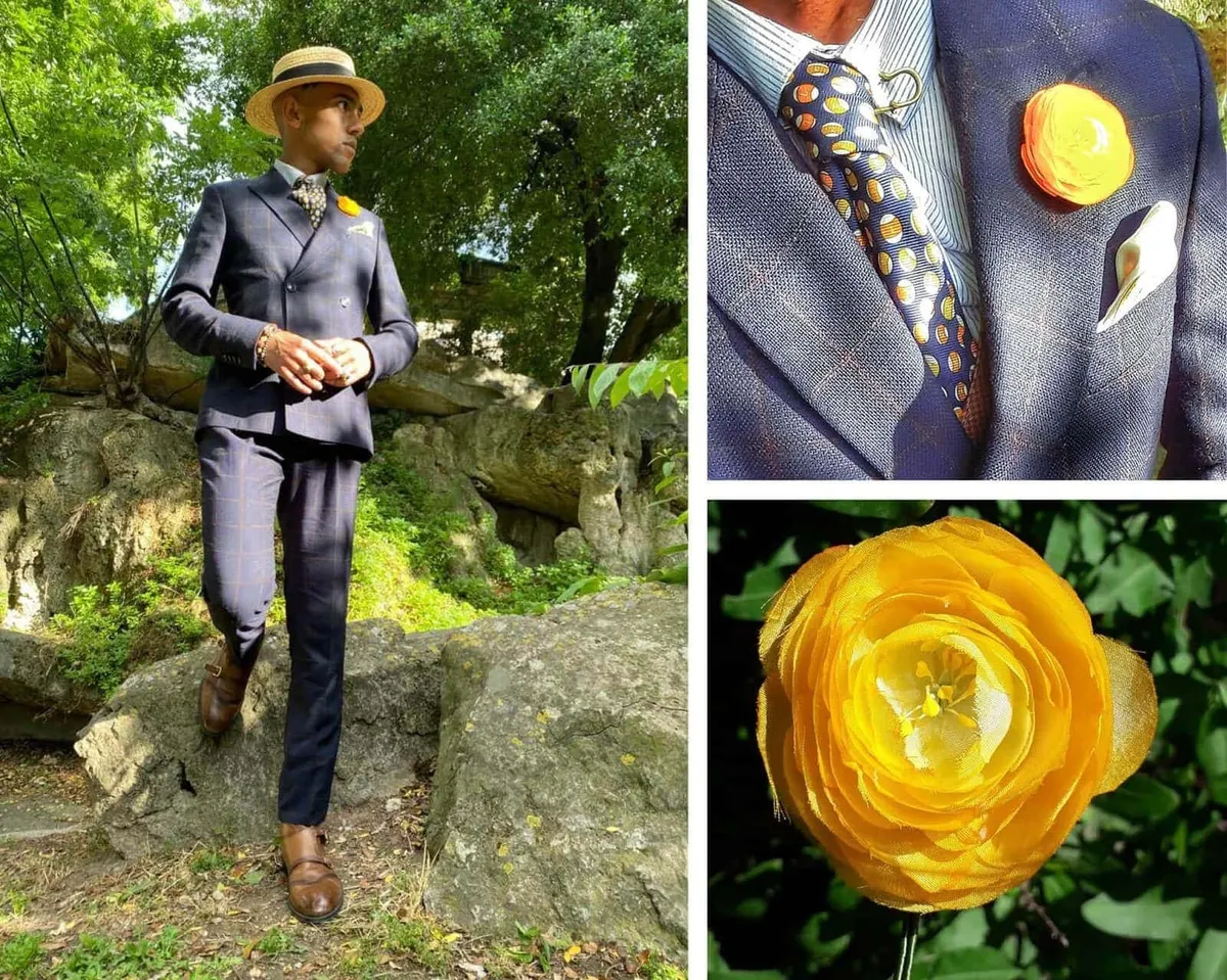 Boutonnière ranunculus yellow (Ranunculus) - view 4