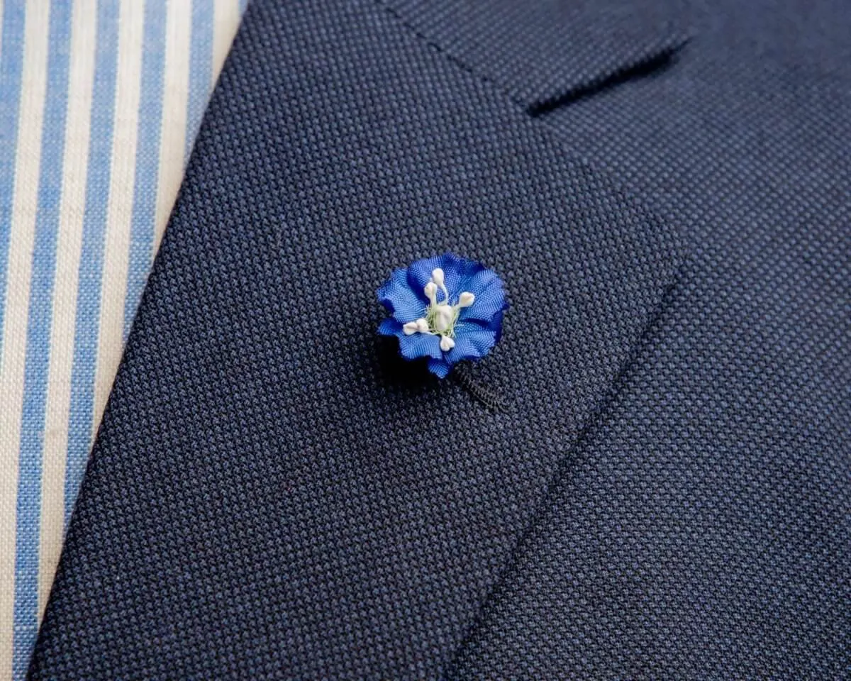 Boutonnière delphinium dark blue mini (Delphinium)