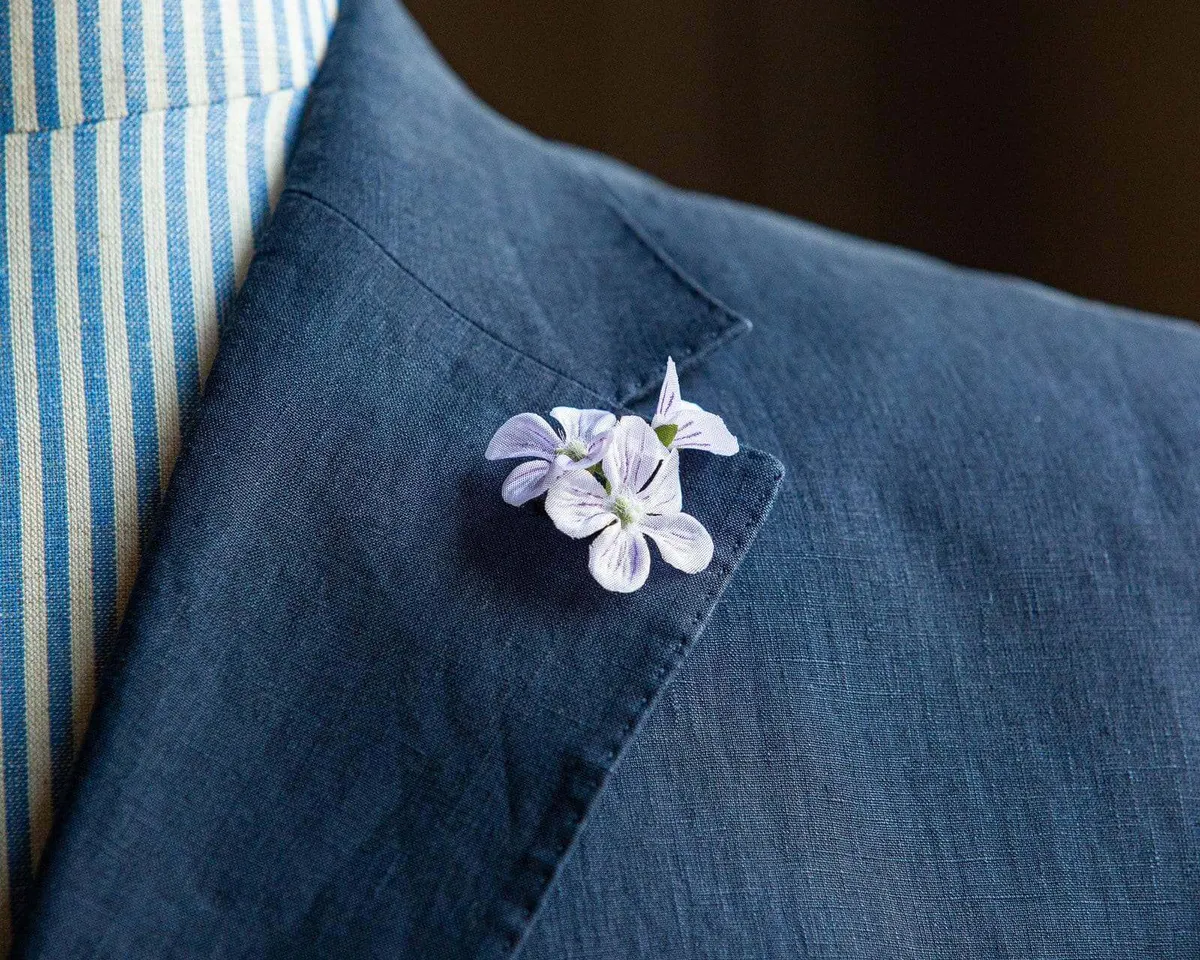 Boutonnière wood sorrel triple (Oxalis acetosella) - view 6