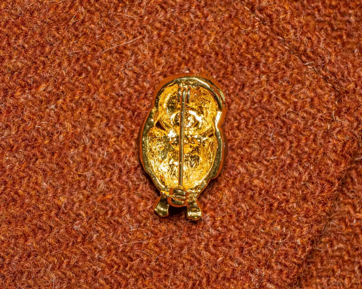 Brooch Owl b - view 2