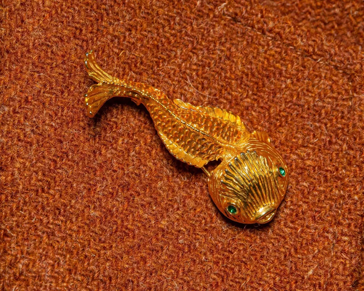 Brosche Fisch e