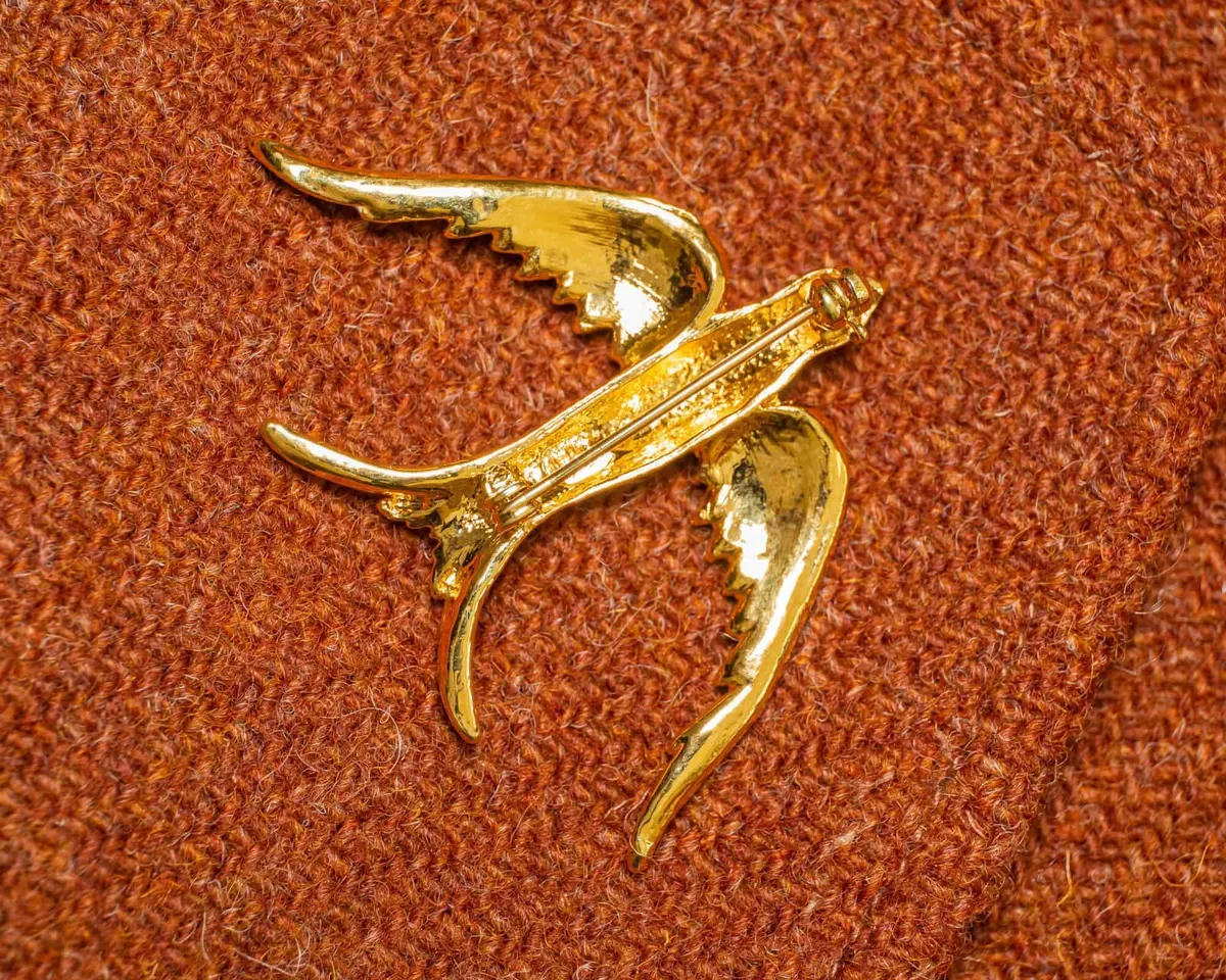 Brooch Swallow b - view 2