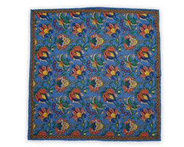Einstecktuch Flowers Blue