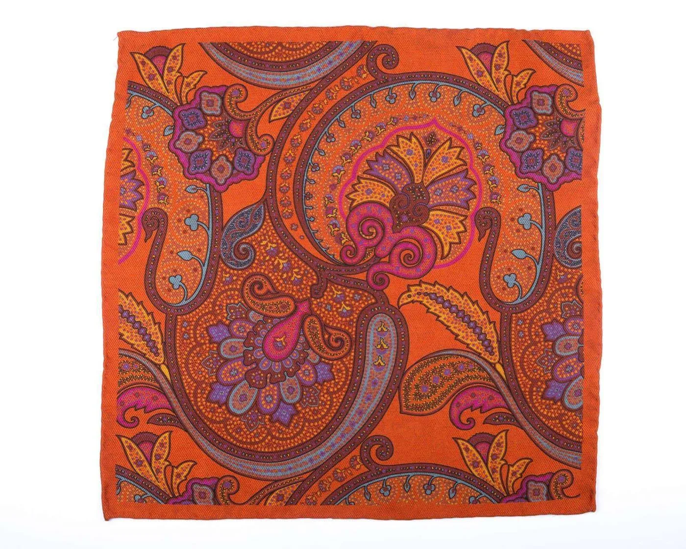 Einstecktuch Paisley Orange