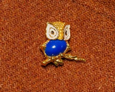 Brosche Eule d