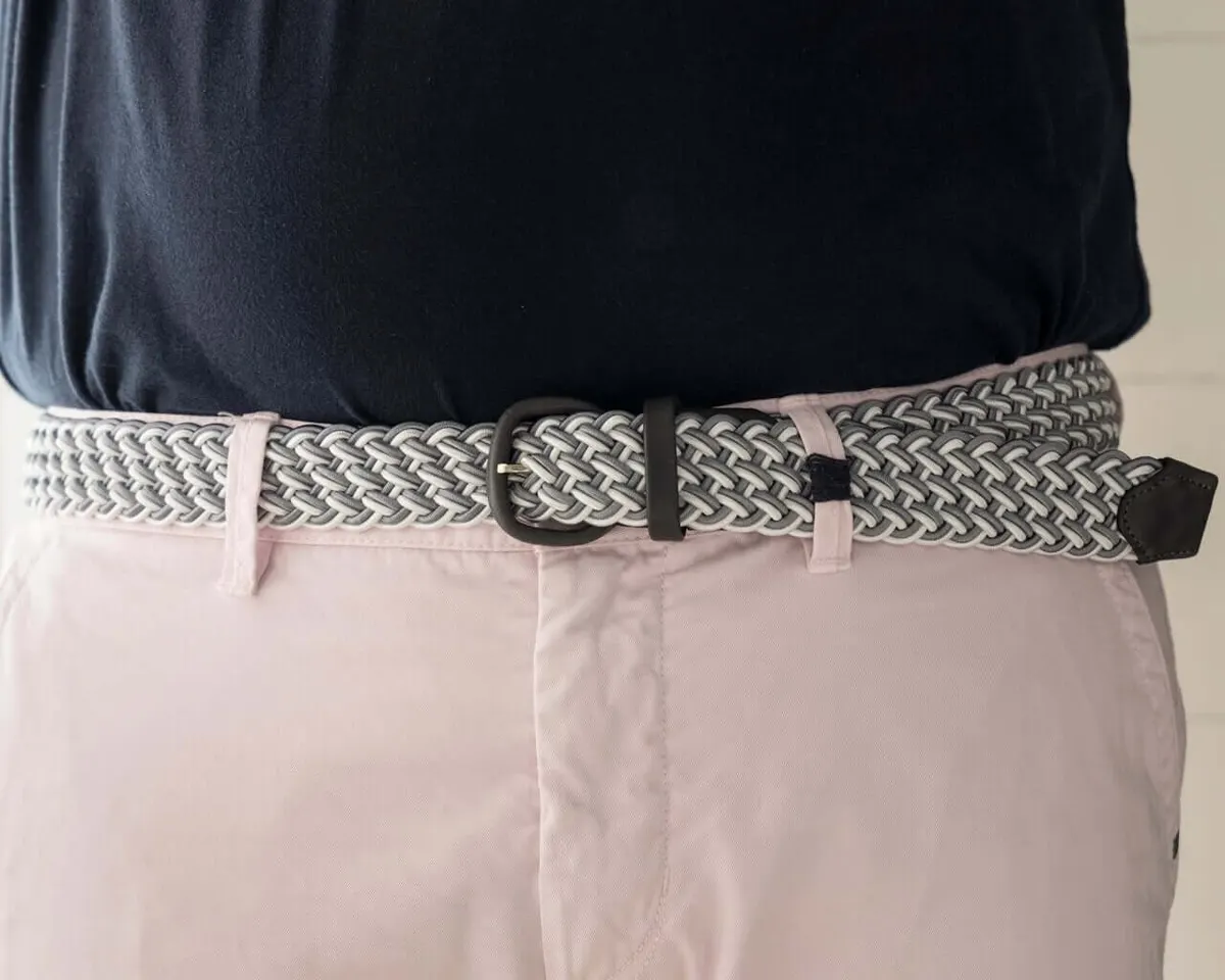 Braided belt Bianco / Grigio - view 3