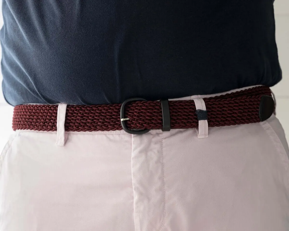 Braided belt Bordeaux - view 4