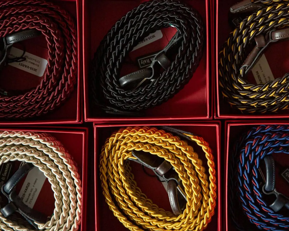 Braided belt Bordeaux - view 5