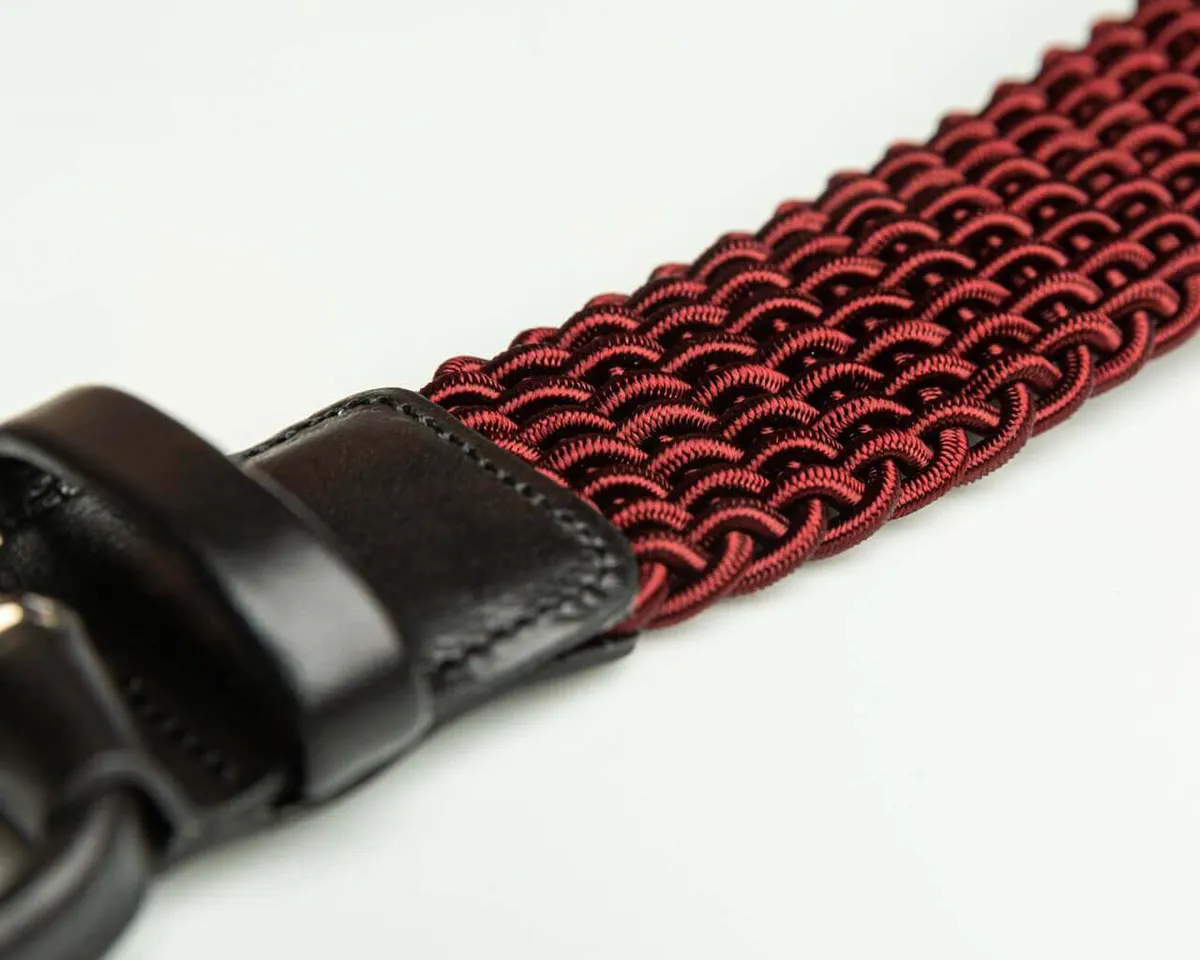 Braided belt Bordeaux - view 3