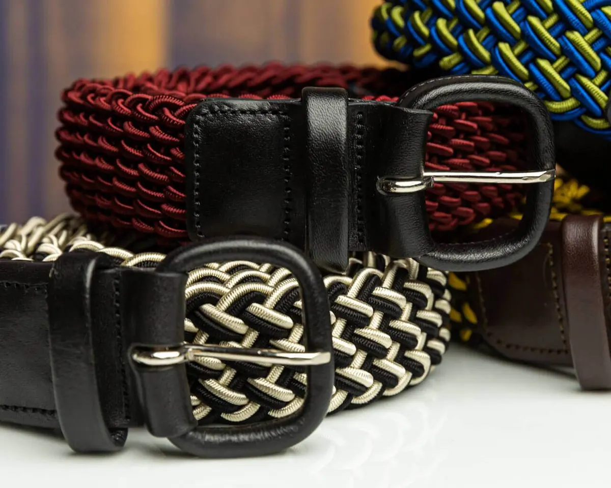 Braided belt Bordeaux - view 2