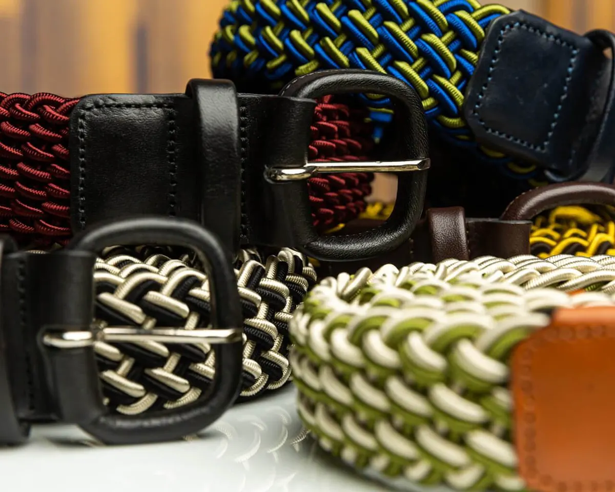 Braided belt Royal / Verde Acido - view 2