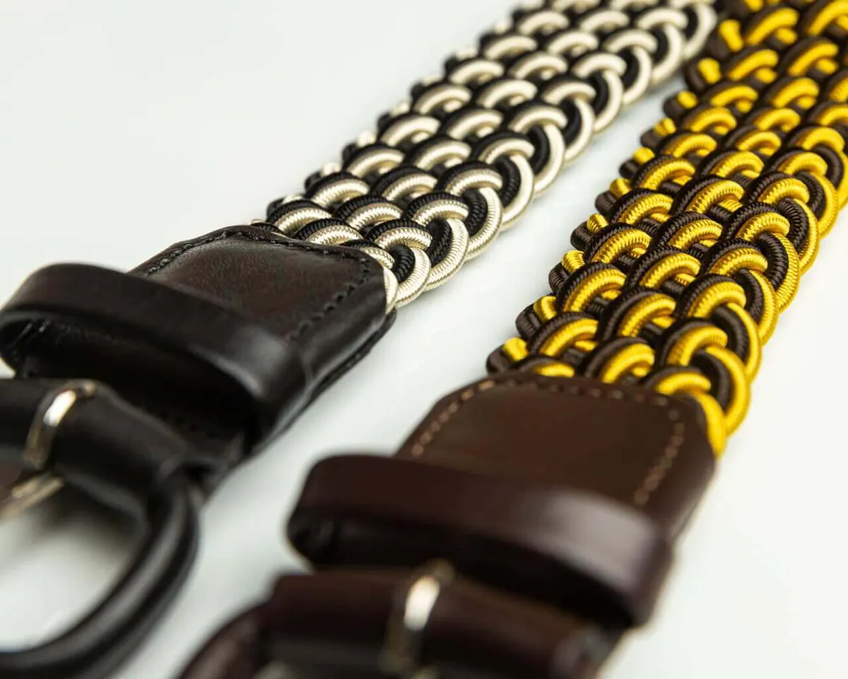 Braided belt Testa di Moro / Ocra - view 3