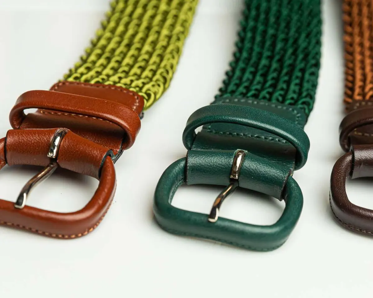 Braided belt Verde Acido - view 3