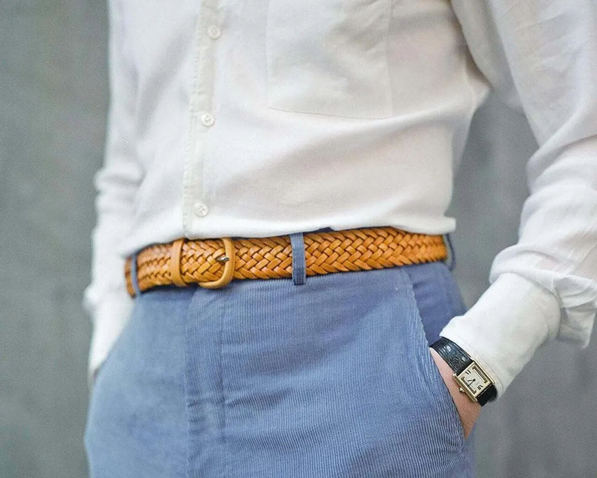 Braided belt Carlo Giallo - view 5