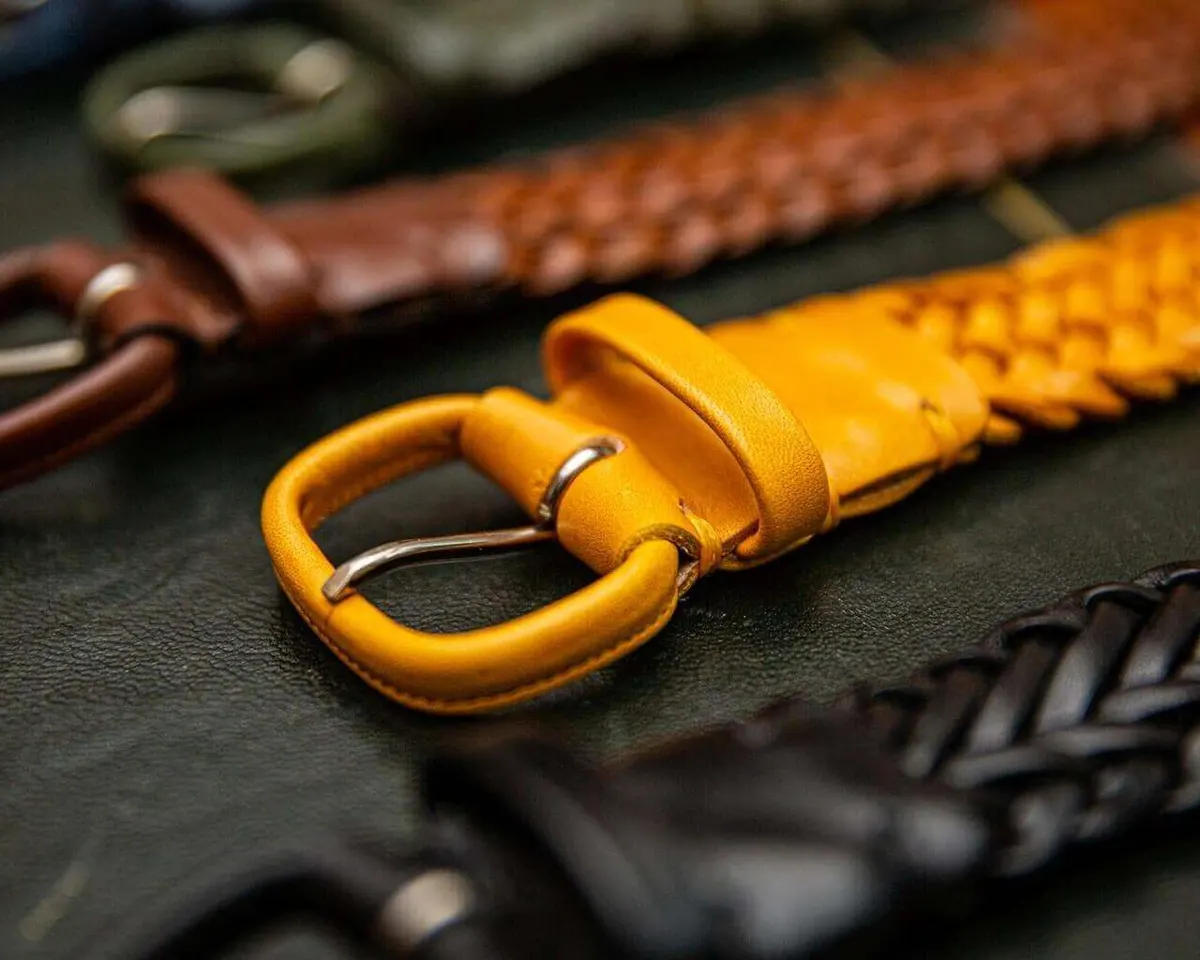 Braided belt Carlo Giallo - view 7