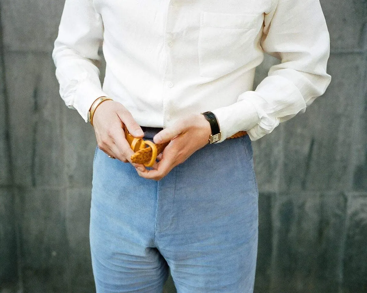 Braided belt Carlo Giallo - view 4