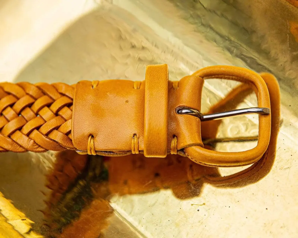 Braided belt Carlo Giallo - view 8