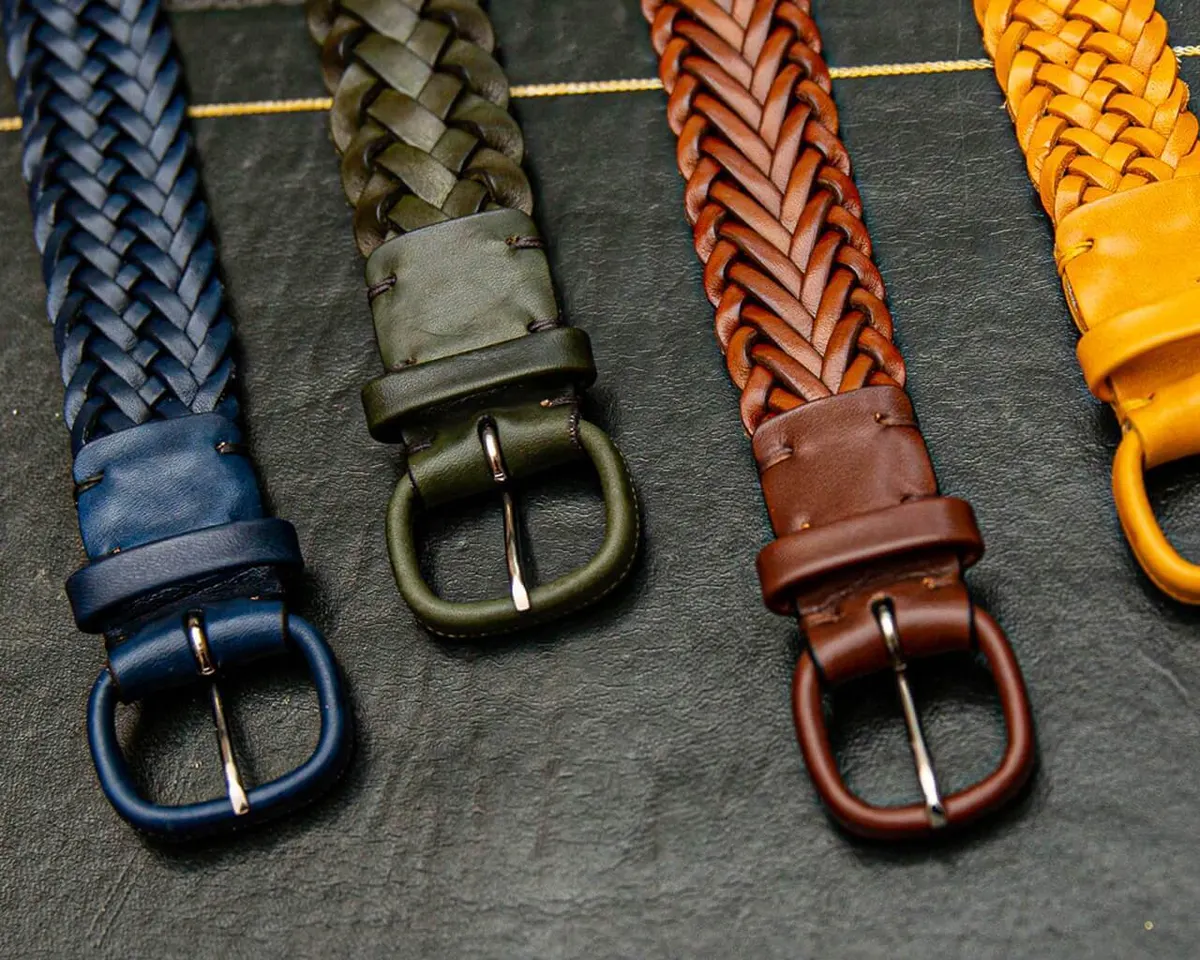 Braided belt Carlo Navy - view 4