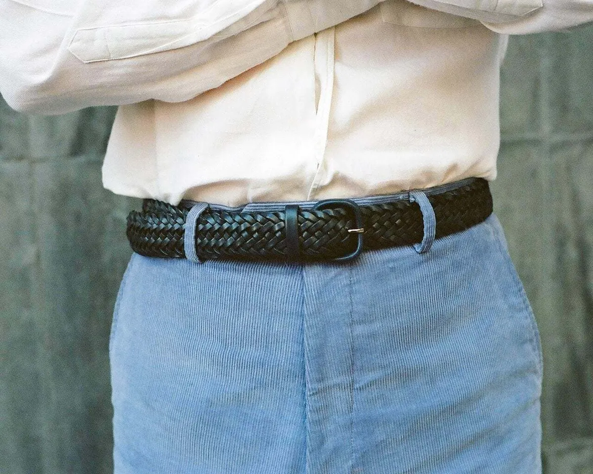 Braided belt Carlo Navy - view 2