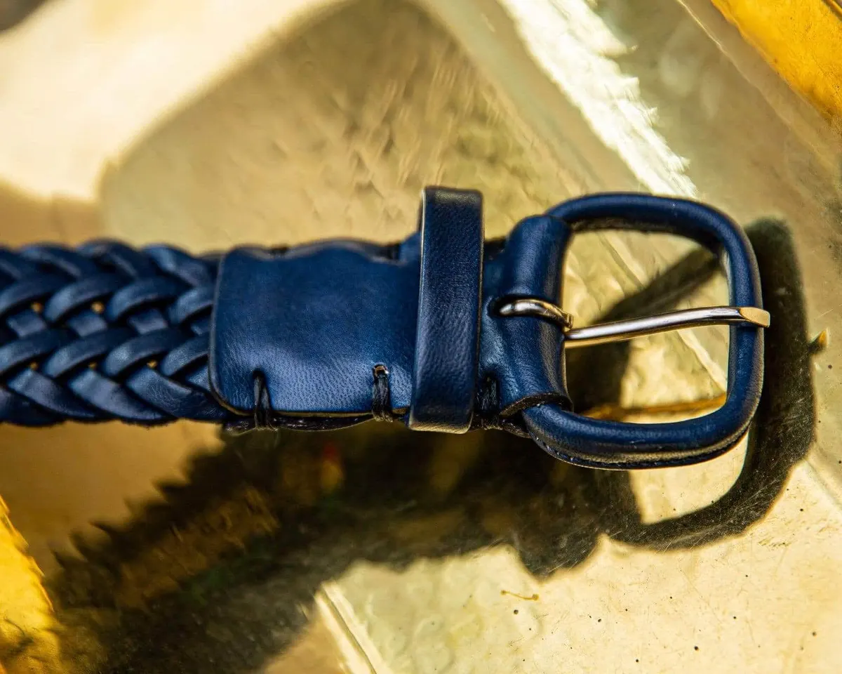 Braided belt Carlo Navy - view 3