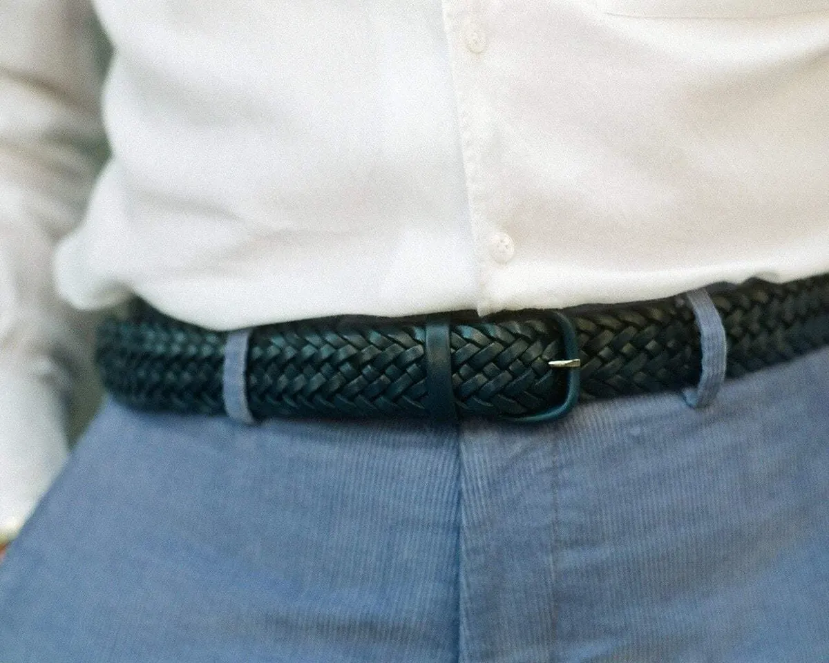 Braided belt Carlo Navy - view 5