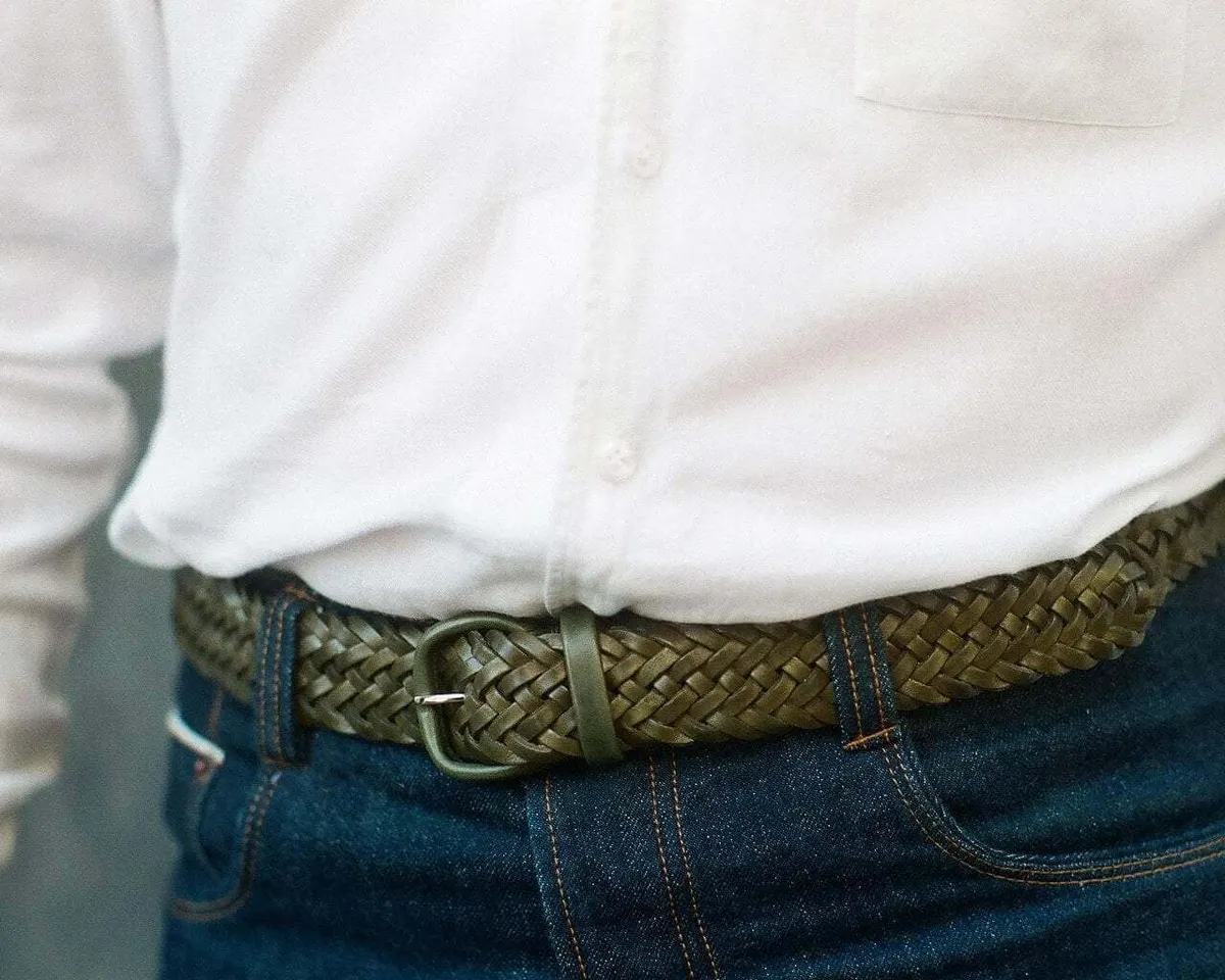 Braided belt Carlo Verde - view 2