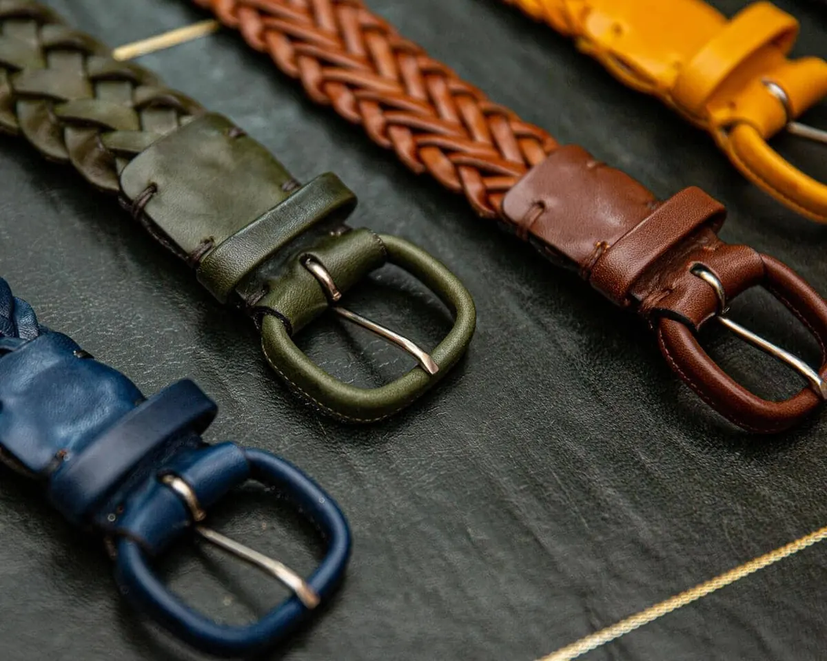 Braided belt Cosimo Marrone - view 4
