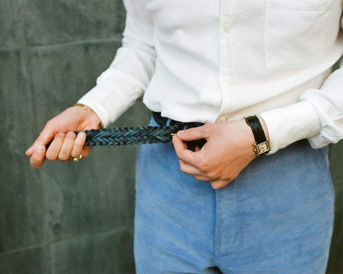 Braided belt Cosimo Navy - view 5