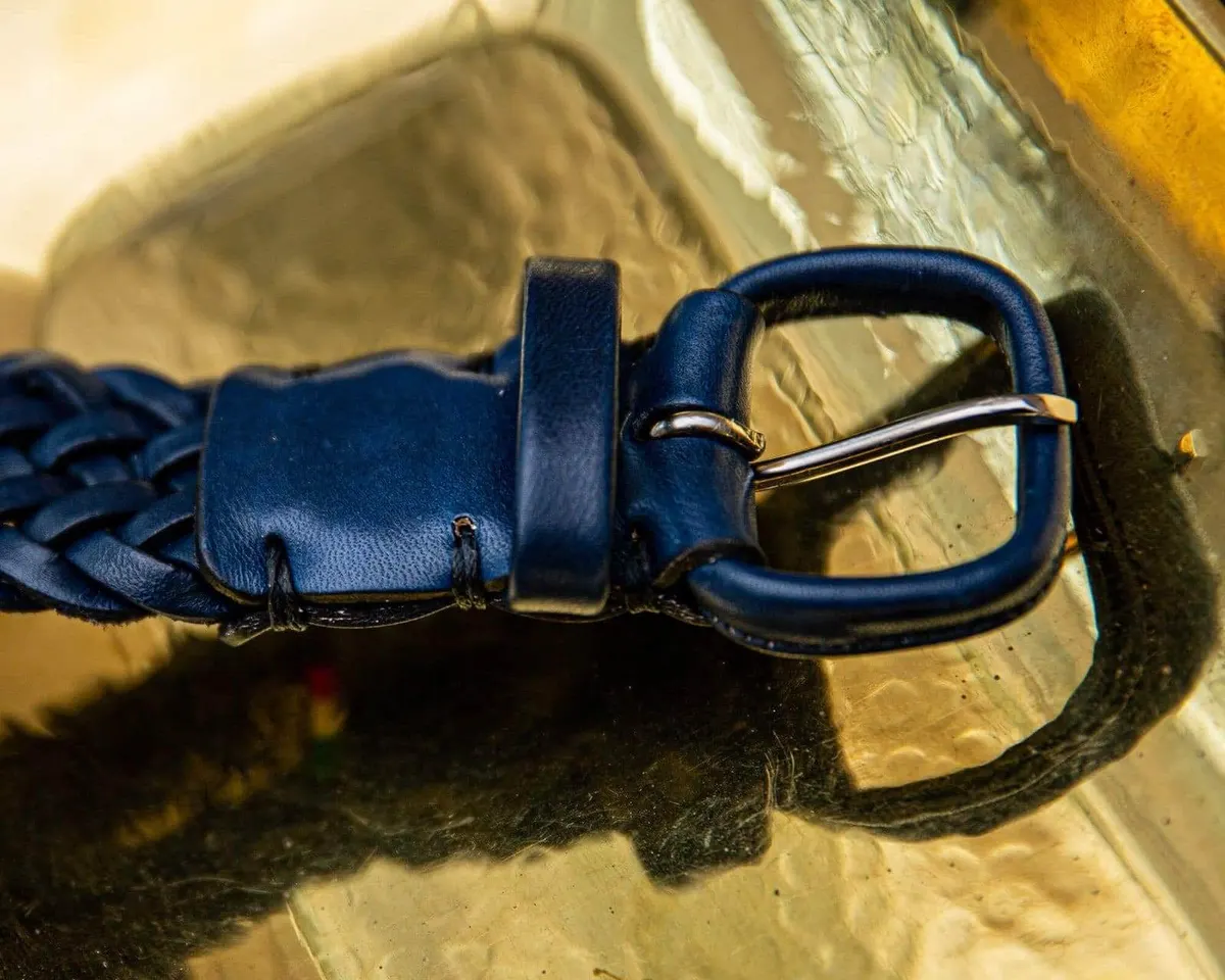 Braided belt Cosimo Navy - view 6