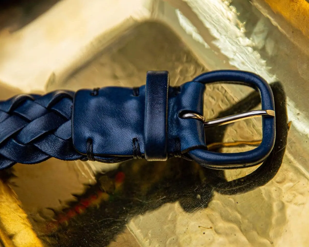 Braided belt Lorenzo Navy - view 2
