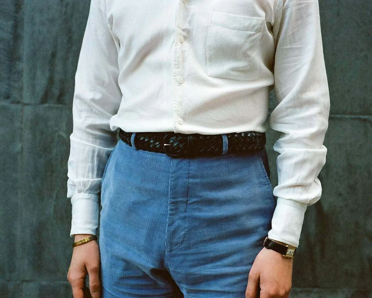 Braided belt Lorenzo Nero - view 2
