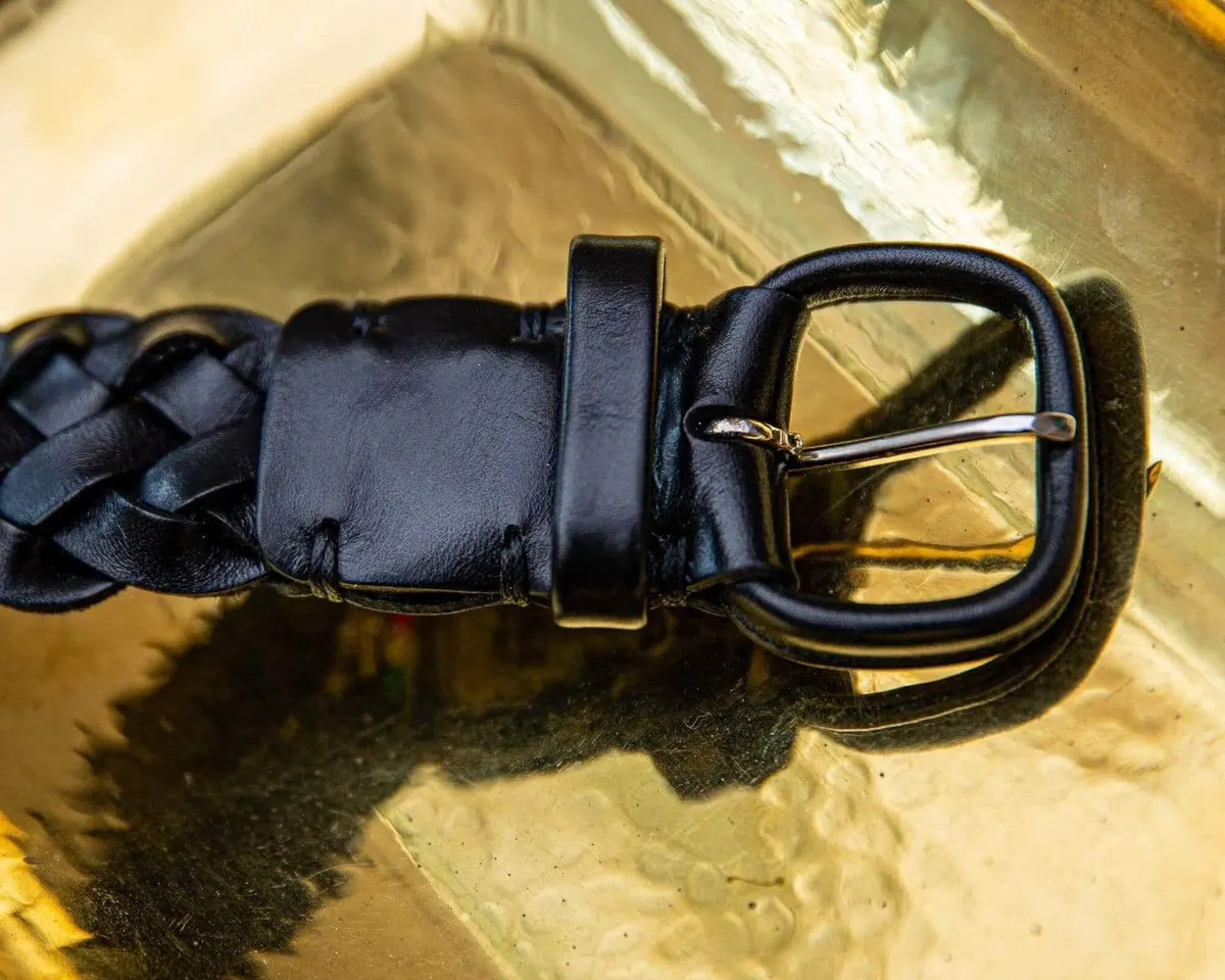 Braided belt Lorenzo Nero - view 4