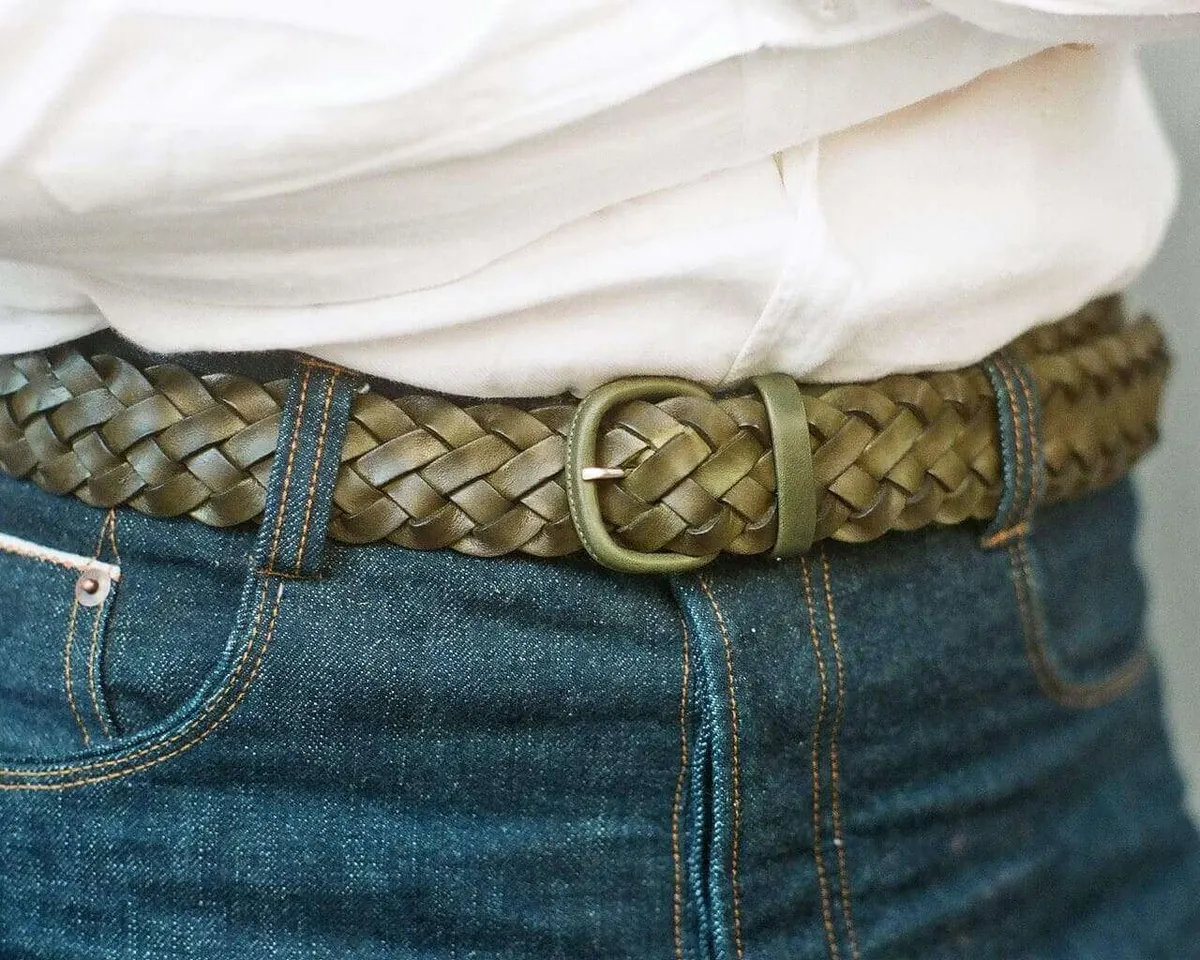 Braided belt Lorenzo Verde - view 2