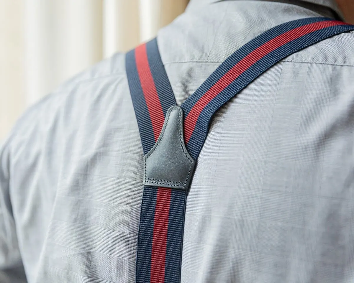 Suspenders Flex Block Stripes Blue Classic - view 2