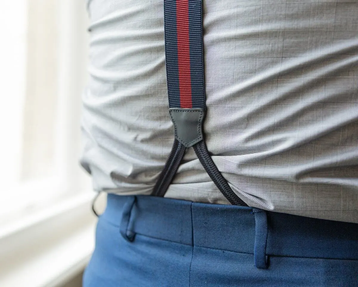 Suspenders Flex Block Stripes Blue Classic - view 4