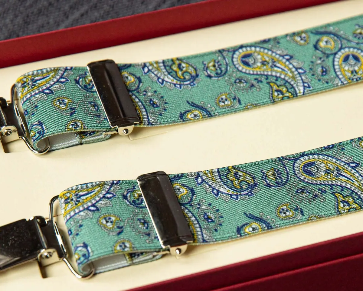 Hosenträger Flex Paisley Sage Clips