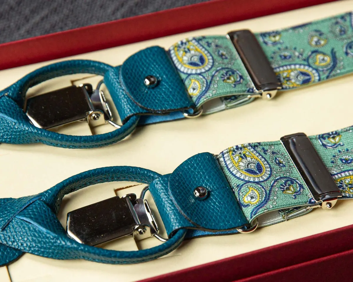 Hosenträger Flex Paisley Sage Combine