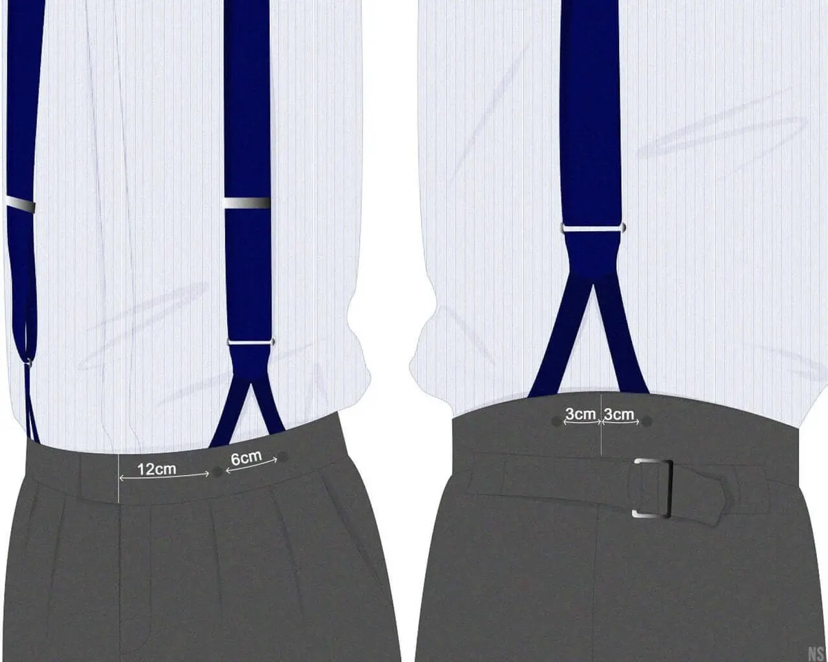 Suspenders Flex Pattern Ochroid Classic - view 2