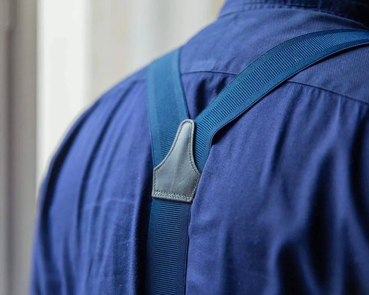 Suspenders Flex Plain Blue Combine - view 2