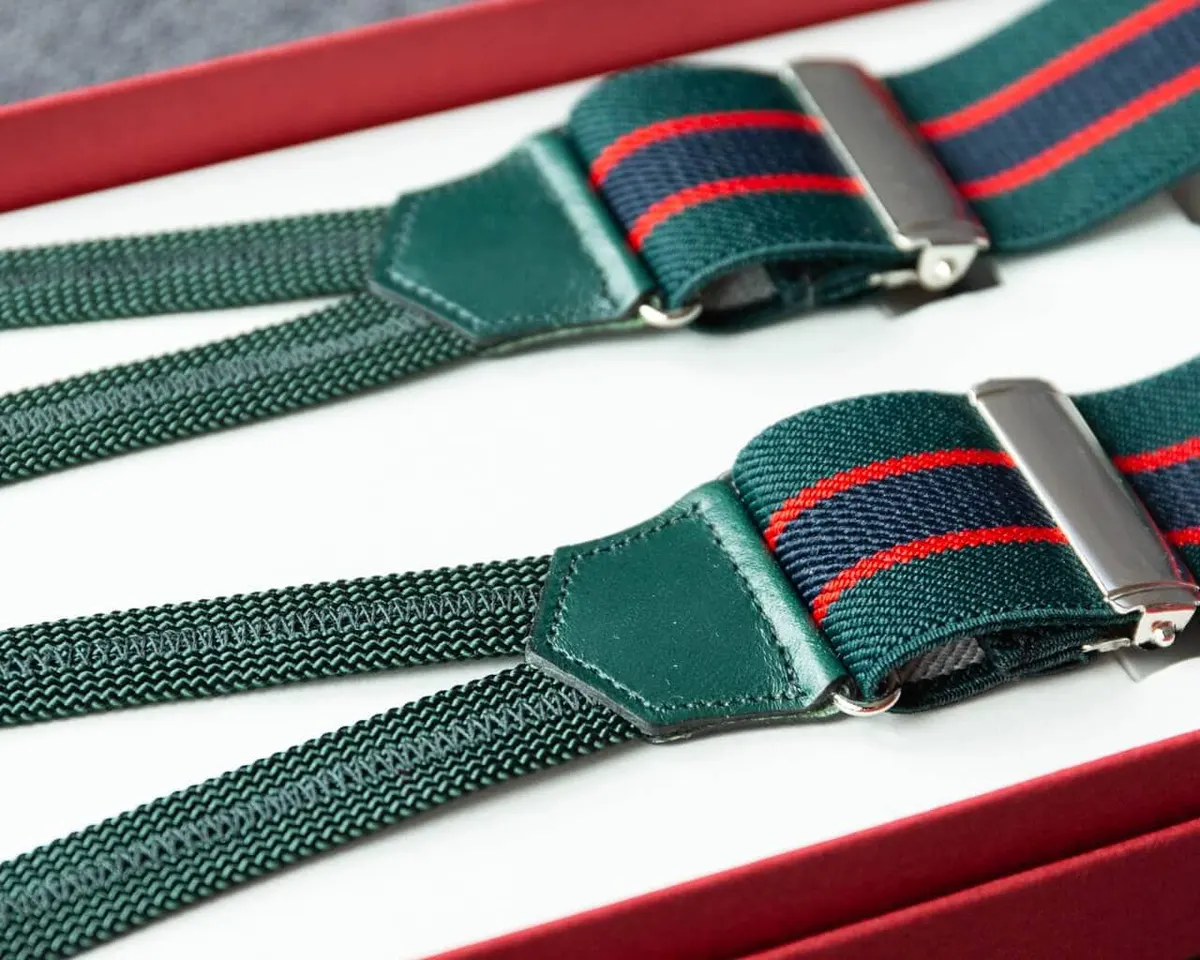 Hosenträger Flex Regiment Green Classic